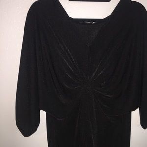 Missguided - Black kimono slinky style dress